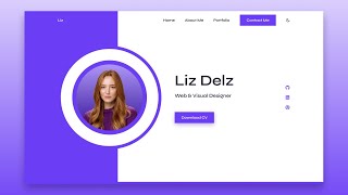 Responsive Personal Portfolio Website Using HTML CSS amp JavaScript [upl. by Alemahs]