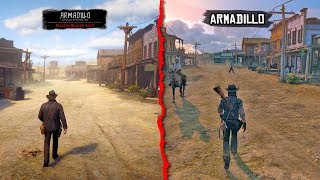 RDR1 vs RDR2 Red Dead Redemption vs Red Dead Redemption 2 Map Comparison [upl. by Adeuga159]