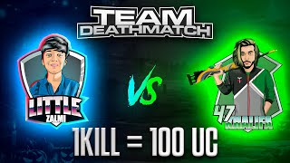 1 kill  100 Uc little Zalmi Vs 47 Khalifa  M24  Friendly TDM [upl. by Lindblad]