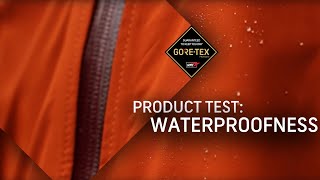 GORETEX Products Test 1 Waterproofness [upl. by Holman]