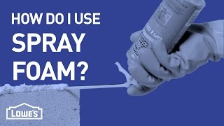 How Do I Use Spray Foam  DIY Basics [upl. by Erlin215]