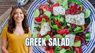 Easy Traditional Greek Salad Recipe [upl. by Laehcym995]