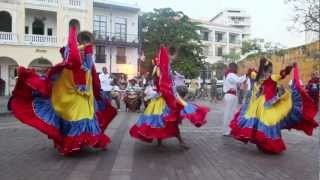 Traditional Colombian Dance in Cartagena  DiscoveringIcecom [upl. by Robinson]