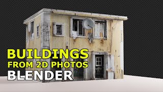 Tutorial Turning A 2D Image into A House  Blender [upl. by Pradeep809]