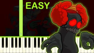 Expurgation from Friday Night Funkin Tricky Mod  EASY Piano Tutorial [upl. by Arlyn]