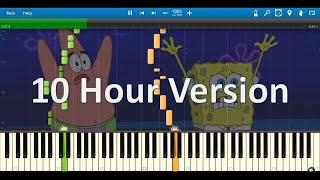 Spongebob Squarepants  Grass Skirt Chase MIDI 10 hours [upl. by Ekrub]