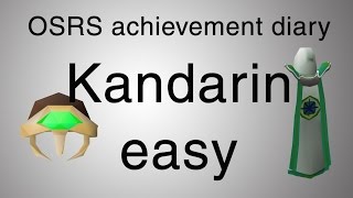 OSRS Kandarin easy diary guide [upl. by Nwahsyar749]