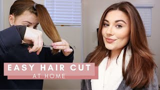 HOW I CUT MY HAIR AT HOME amp FAV HAIR PRODUCTS [upl. by Nahs367]