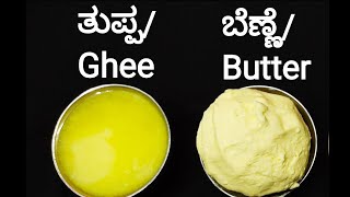 ಮರಳು ಮರಳಾದ ತುಪ್ಪ Home made Ghee  step by step procedure to prepare pure ghee at home in kannada [upl. by Notluf442]