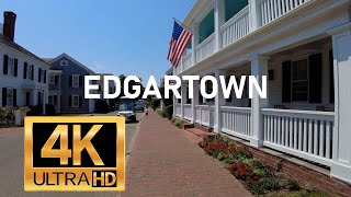 Edgartown Marthas Vineyard Walking Tour MVVACATIONcom 4K [upl. by Azenav]