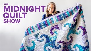 Snail’s Trail Quilt with Free Pattern  S7E2 Midnight Quilt Show with Angela Walters [upl. by Aneri344]