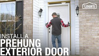 How To Install A Prehung Exterior Door [upl. by Eittocs]