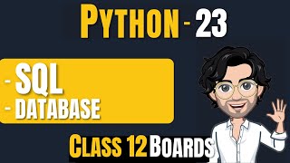 DATABASE AND SQL  Class 12 Python  Computer Science [upl. by Alyak]