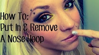 How To Put In amp Take Out A Nose Hoop [upl. by Alva]