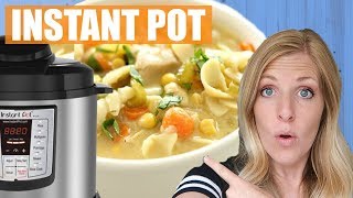 Instant Pot Chicken Noodle Soup 5 Minute Cooking Time [upl. by Dent]