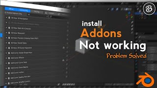 Install addons not working in Blender  problem solved Blender 29 [upl. by Aninaj91]