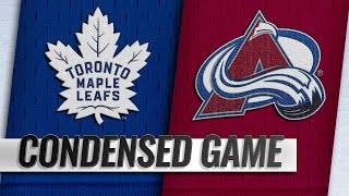 021219 Condensed Game Maple Leafs  Avalanche [upl. by Imena149]