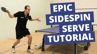 Epic sidespin serve tutorial [upl. by Kcirdek]