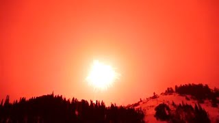 Worlds largest firework turns night into day about a mile over Colorado [upl. by Ahcrop843]