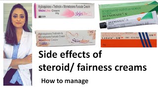 Harmful steroidfairness cream  how to reduce side effects  Creams to avoid [upl. by Dirfliw]