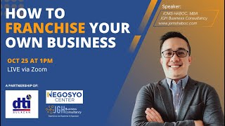 How To Franchise Your Own Busines  DTI Bulacan [upl. by Ettenot]