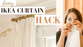 IKEA Curtain Hack  From CHEAP to TAILORED [upl. by Atiseret]