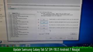 Update Samsung Galaxy Tab S2 SMT813 Android 7 Nougat [upl. by Ellebyam624]