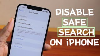 How to Turn OFF Safe Search On iPhone [upl. by Ainat]