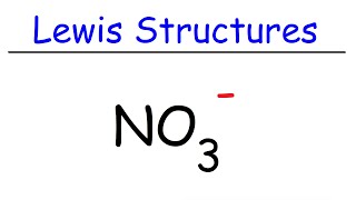 How To Draw The Lewis Structure of NO3 Nitrate Ion [upl. by Ameen711]