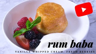 Rum Baba Recipe  Incredibly Delicious Cake [upl. by Bohlin]