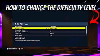 HOW TO CHANGE DIFFICULTY ON FIFA 22 [upl. by Eahcim172]