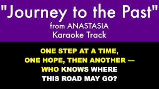 quotJourney to the Pastquot from Anastasia  Karaoke Track with Lyrics on Screen [upl. by Ardy164]