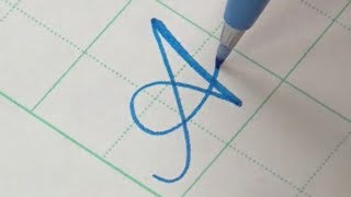 How to write Copperplate Calligraphy Alphabet with a Pentel Touch Brush Pen [upl. by Edurtreg]