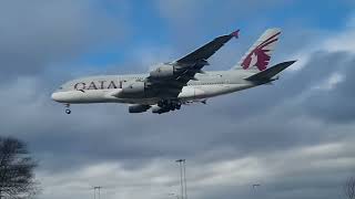 Plane Spotting in Storm Eunice at Heathrow [upl. by Bertilla]