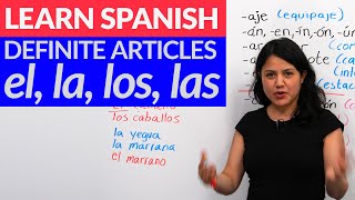 Choose the correct gender in Spanish el amp la  ALL you need to know about articles in Spanish [upl. by Econah]