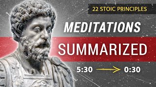 My Summary of The Meditations of Marcus Aurelius  22 Stoic Principles [upl. by Vikky118]