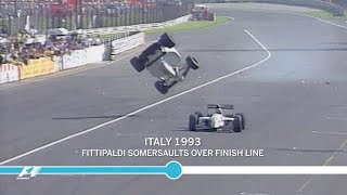 The Most Unusual Crashes in F1 History [upl. by Auqinaj486]