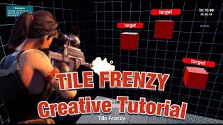 How To Make Tile Frenzy Aim Trainer In Fortnite Creative Tutorial [upl. by Silyhp550]