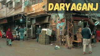 Daryaganj and Book Market  Morning Winter Walk  Delhi India  4K tour [upl. by Ayin915]