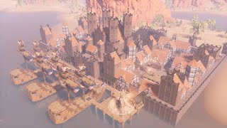 CONAN EXILES building  MEDIEVAL СITY  Timelapse   isle of siptah [upl. by Corney]