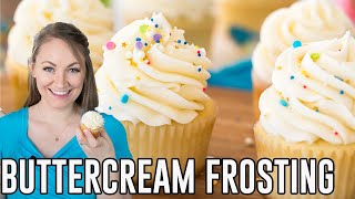 How to Make Vanilla Buttercream Frosting [upl. by Ahsinej]