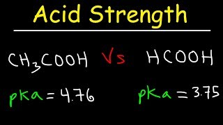 pKa Ka and Acid Strength [upl. by Liliane679]