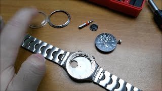 How to disassemble and repair a Swatch Irony [upl. by Nylodnew119]