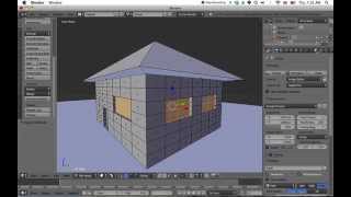 Making a simple house in Blender 271 Beginner Tutorial [upl. by Atila313]