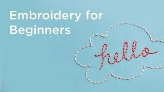 Embroidery for Beginners  7 Basic Stitches [upl. by Arebma]