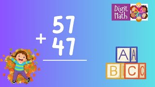 Adding 2Digit Numbers With Regrouping  DoubleDigit Addition  Elementary Math [upl. by Nett334]