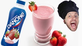 IOGURTE VEGANO DE MORANGO DANONE SEM LACTOSE Feat Marcelo Facini [upl. by Eceirtal]