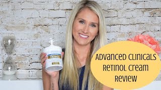 Advanced Clinicals Retinol Firming Cream Review [upl. by Odla498]