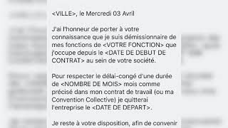 Comment écrire une lettre de démission [upl. by Ssac]