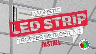 How to Install LED Magnetic Strip Retrofit Kit [upl. by Lleznov618]